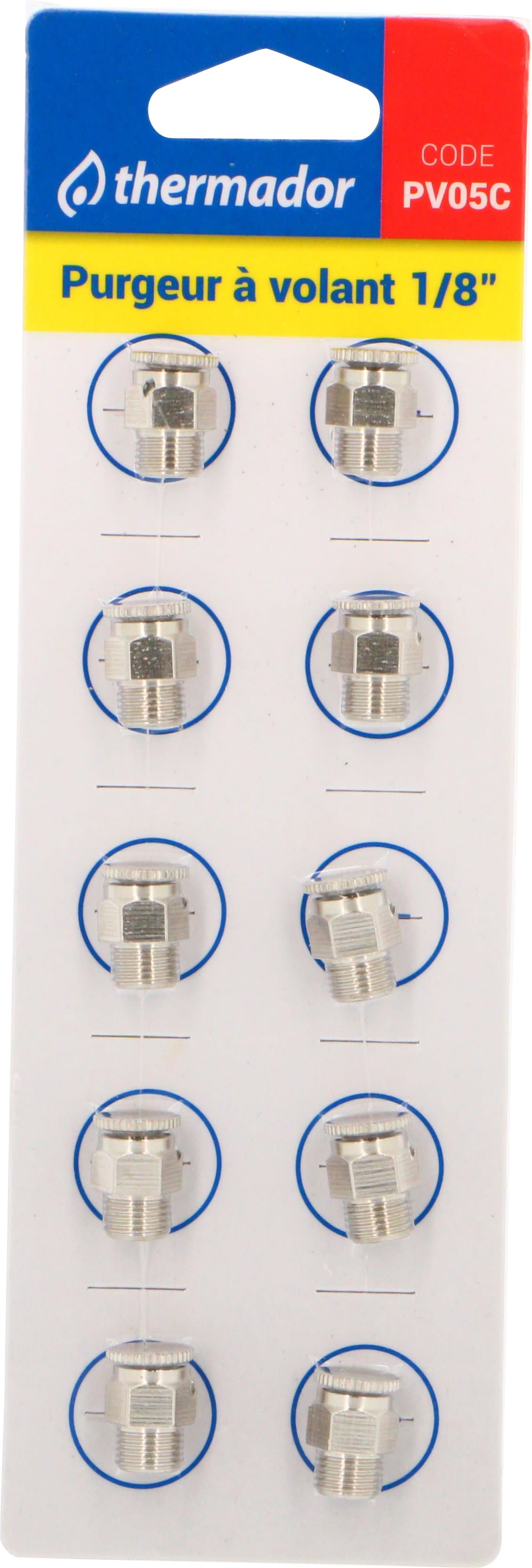 Thermador - purgeur à volant 1/8"