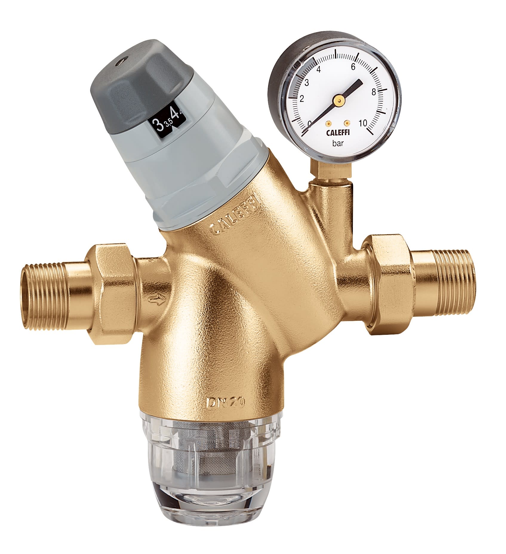 Thermador - Réducteur de pression MM 1" + manomètre + cartouche filtrante + bol transparent