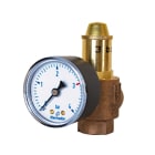 Thermador - Soupape de Sureté Corps Bronze 1/2" GM3 bar - avec Manomètre