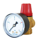 Thermador - Soupape de Sureté CHAUFFAGE 1/2" ZM - NF 3 bar - avec Manomètre