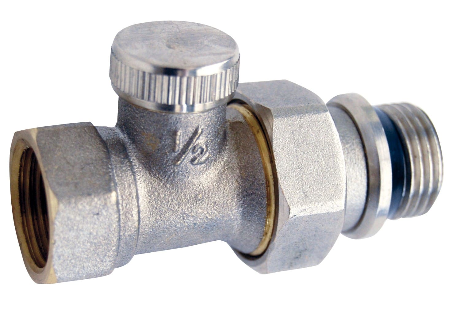 Thermador - Té de réglage 3/8" gamme "A" Nickeléavec douille autoétanche