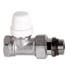 Thermador - Té de réglage pour radiateur gamme "C" 1/2 Chromé avec douille auto-étanche