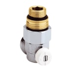 Thermador - Vanne en H simple Equerre Chromée pour radiateur avec mamelon 3/4"-1/2"