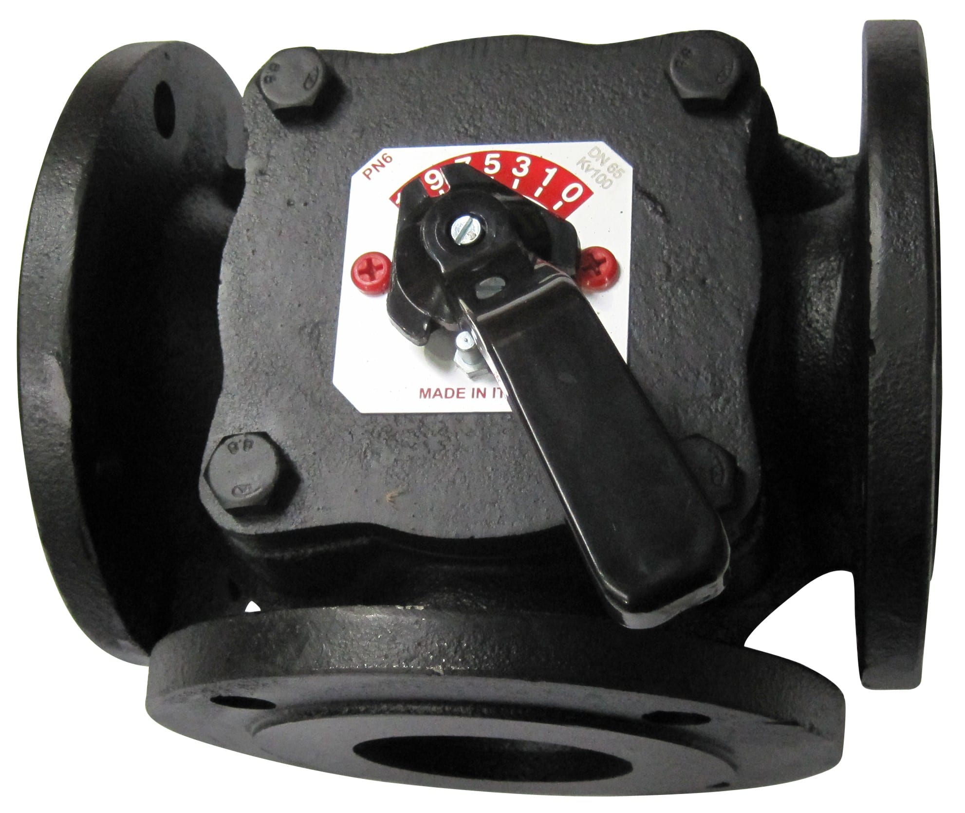 Thermador - Vanne à brides 3 voies DN125    F1125Corps Fonte manuelle ou moteur en option