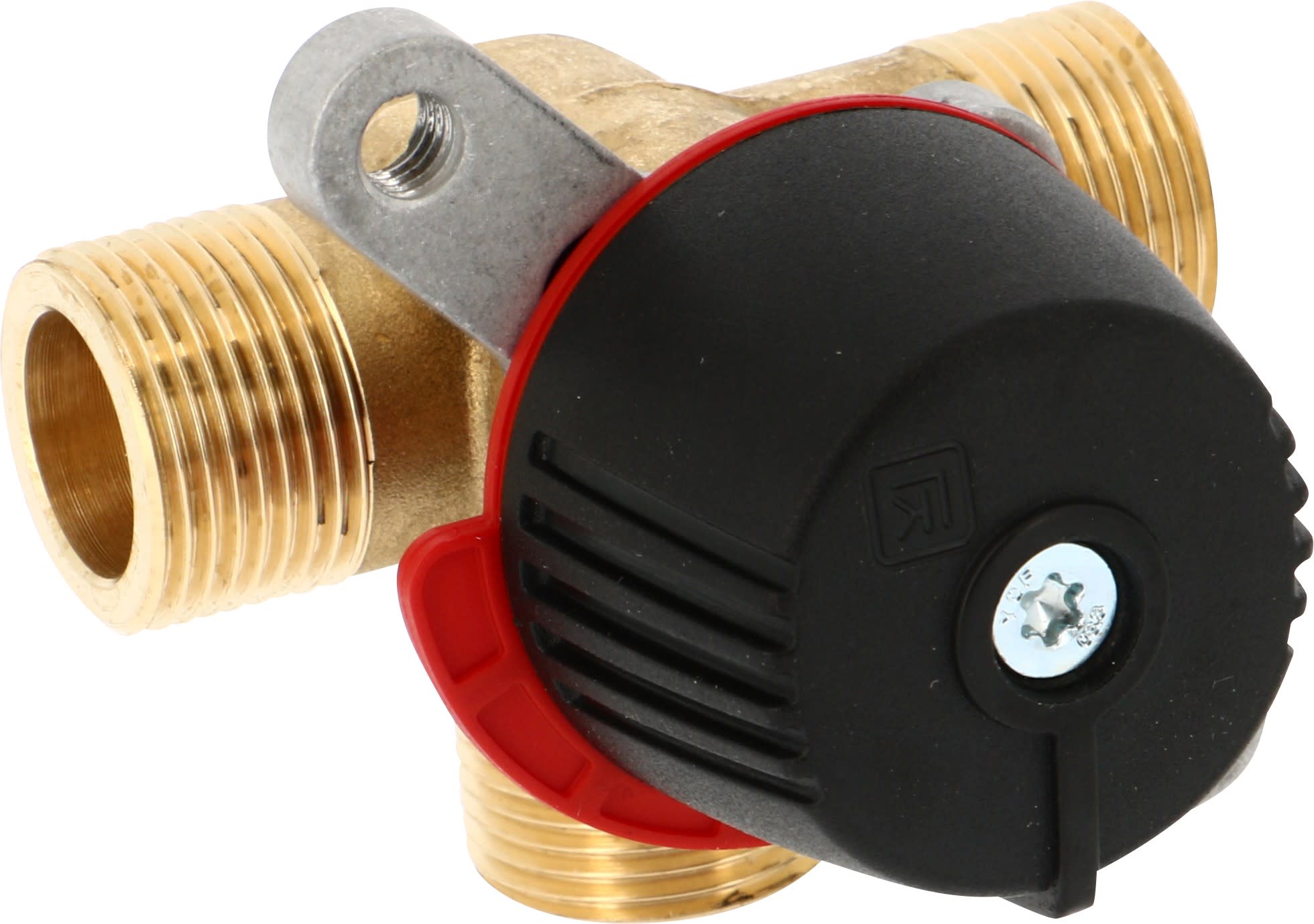 Thermador - Vanne TERMOMIX compacte 3 voies 1" MALECorps Laiton manuel ou moteur en option