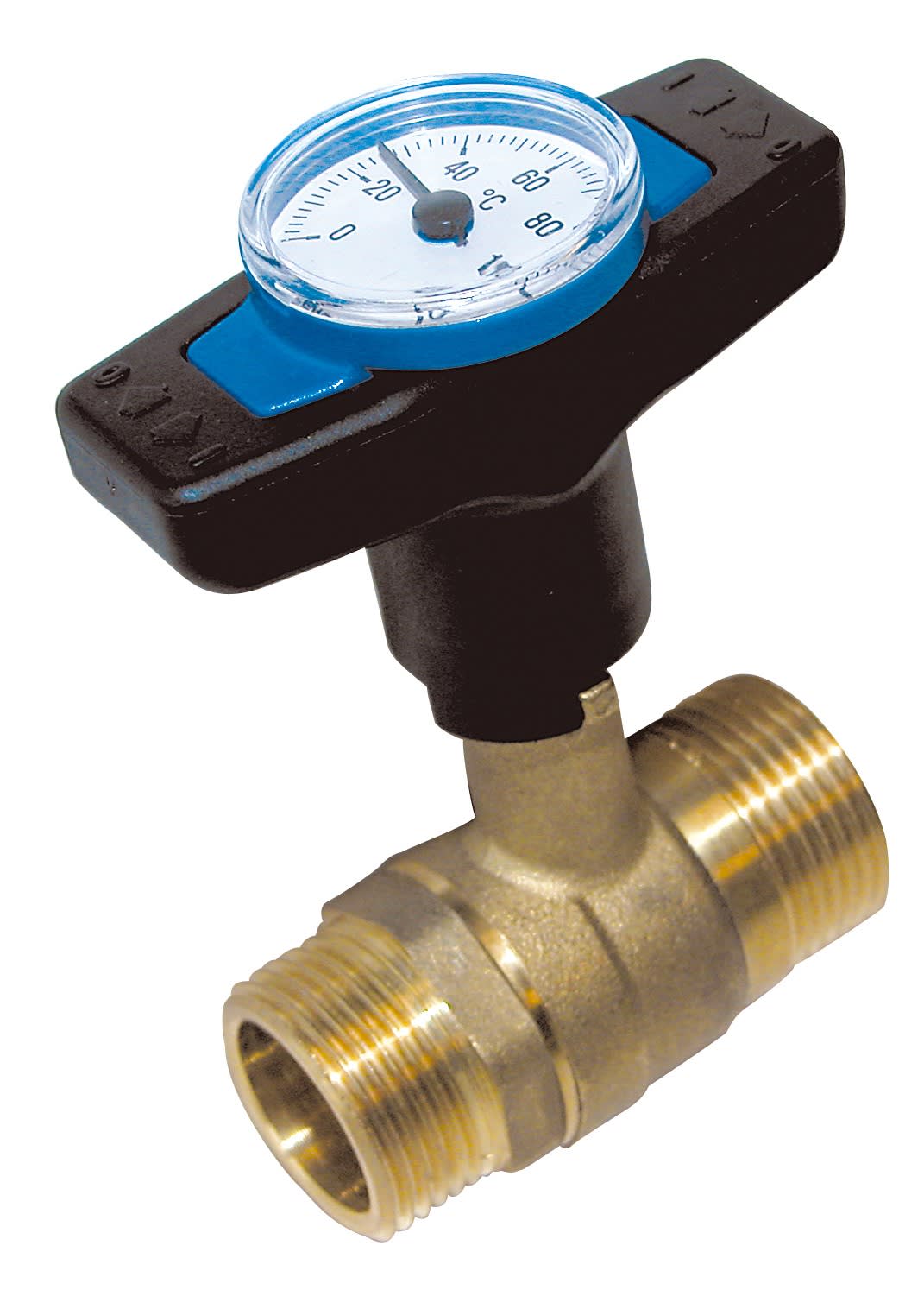 Thermador - Vanne +Thermomètre poignée bleue 1"MM