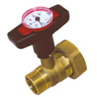 Thermador - Vanne +Thermomètre poignée rouge 1"MEcr. 1"1/2 clapet antithermosiphon