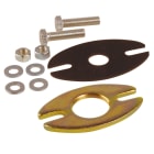 Thermador - paire Brides Ovale DN32 - 2 F Trous oblongs avec Joints ET Boulons