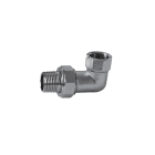 Thermador - Coude Union 1/2"MF Nickelé3 pièces laiton à visser sphéro-conique