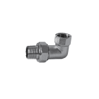 Thermador - Coude Union 3/4"MF Nickelé3 pièces laiton à visser sphéro-conique
