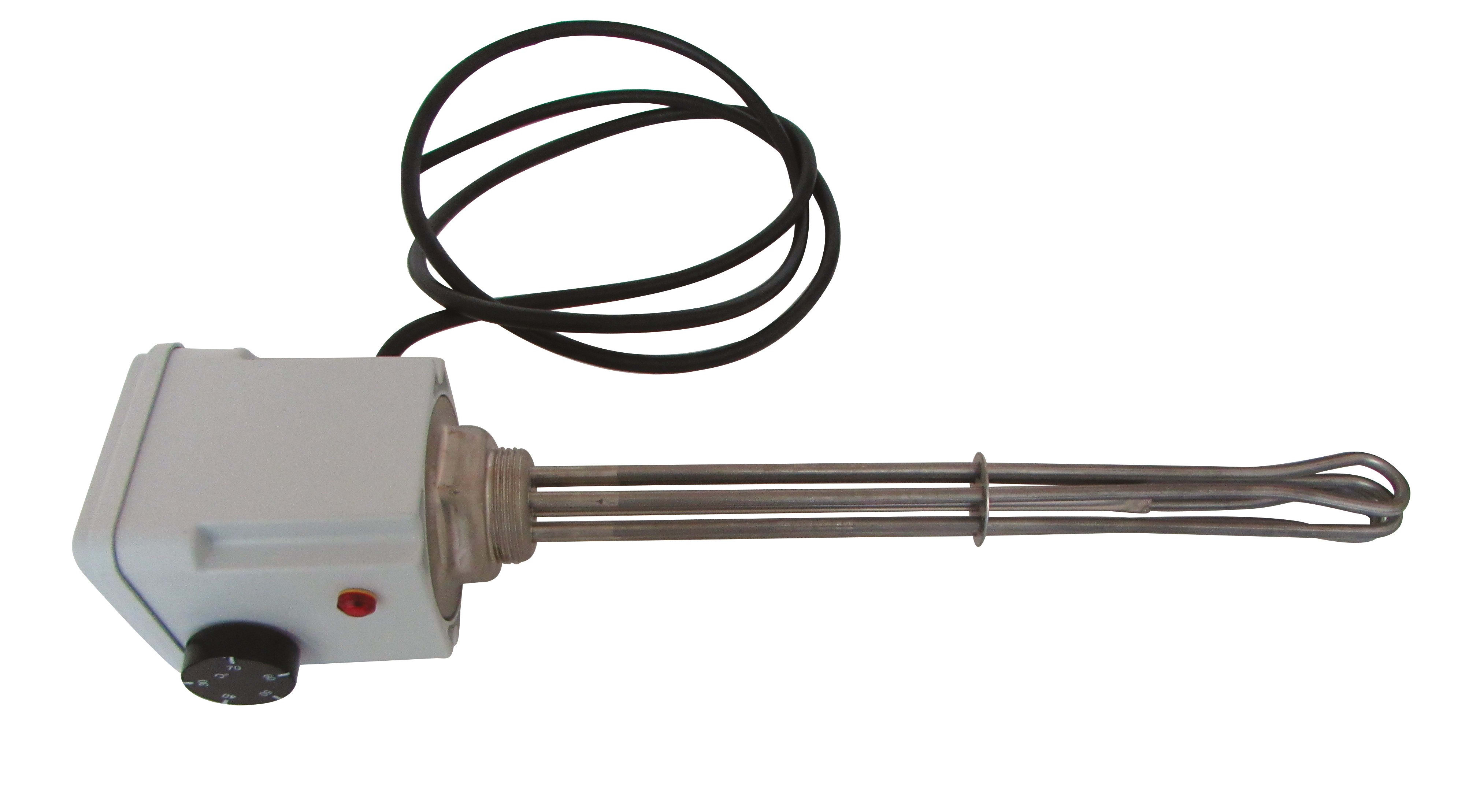 Thermador - Thermoplongeur TRI 3kW Dble Thermostat400V 1"1/2 pour ECS et chauffage
