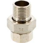 Thermador - Raccord 3/4"MF Nickelé3 pièces laiton à visser sphéro-conique