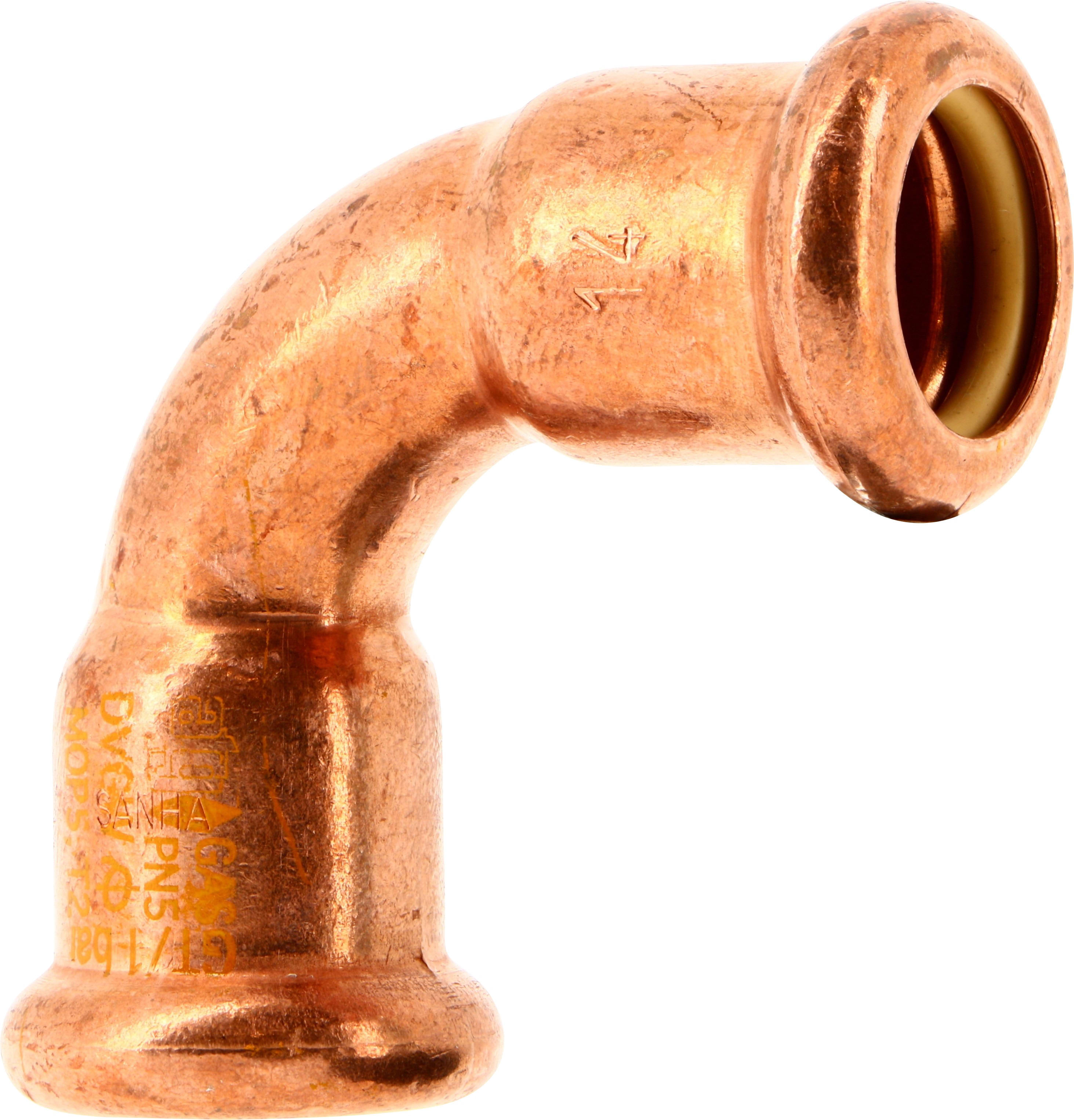 Thermador - Coude à sertir GAZ 90° FF 10002A Ø16