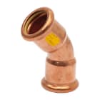 Thermador - Coude à sertir GAZ 45° FF Cu Ø14