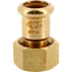 Thermador - Raccord 2 pièces à sertir laiton GAZ Ø16-1/2"