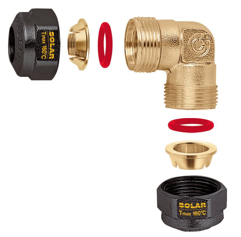 Thermador - Coude solaire CU22 3/4" - Raccord à compression