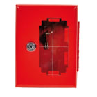 Thermador - Boite Rouge vitré en acier pour clefs avec Serrure +Verre dormant