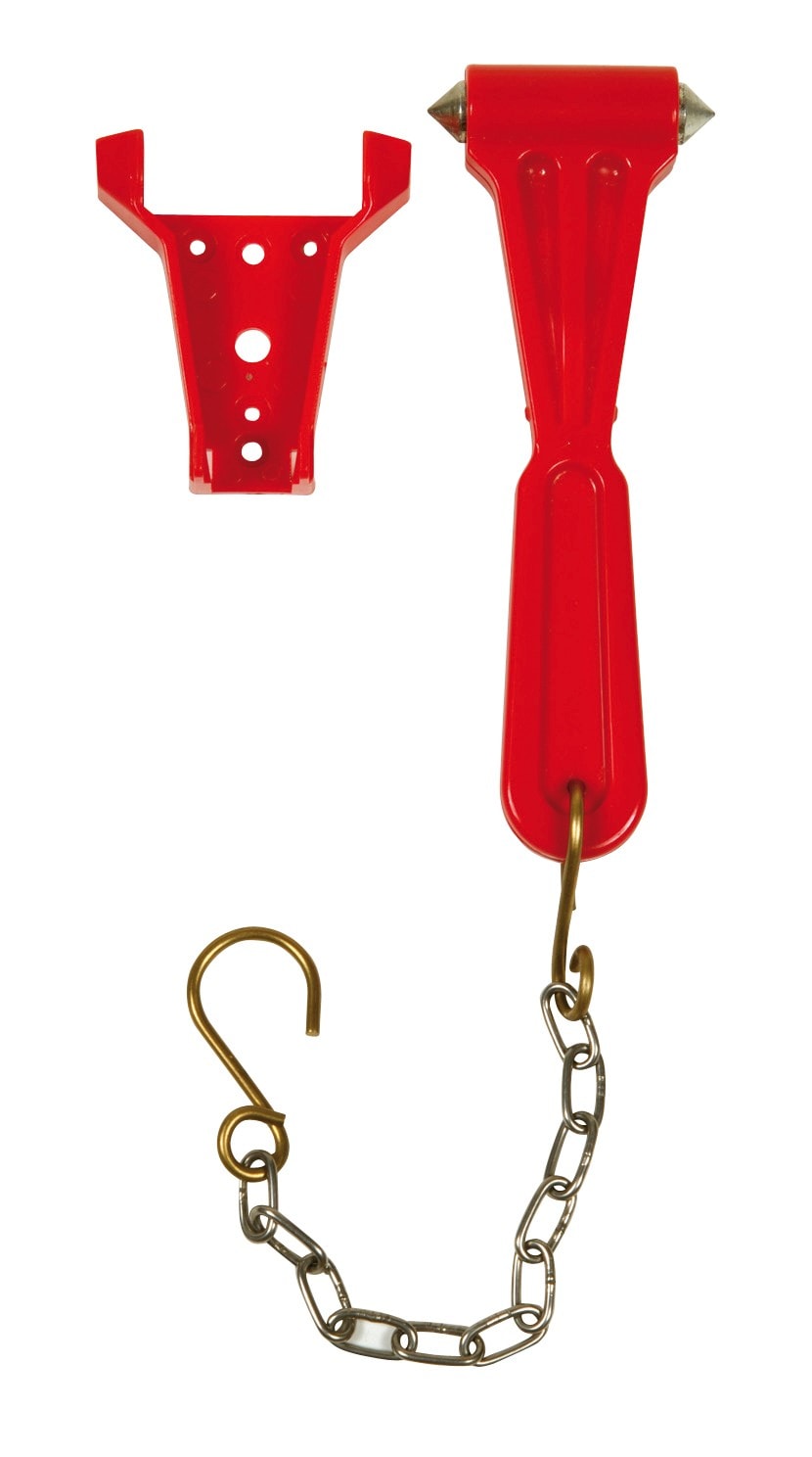 Thermador - Marteau brise glace Rouge avec support et chainette