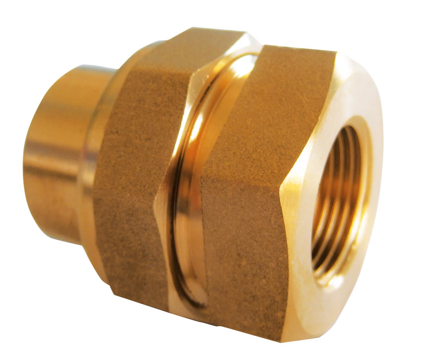 Thermador - Raccord Union FF 1"3 pièces laiton à visser sphéro-conique