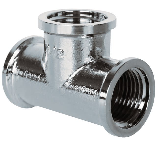 Thermador - Té égal 130G FFF - Chromé 3/4"Raccord Laiton Chromé à visser
