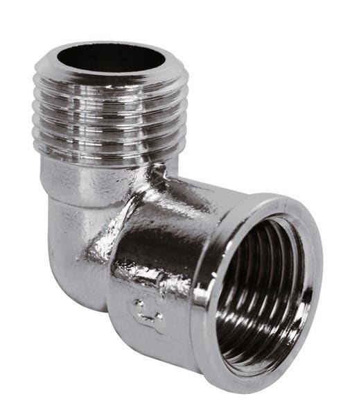 Thermador - Coude égal MF 92G - Chromé 3/8"Raccord LAITON à visser