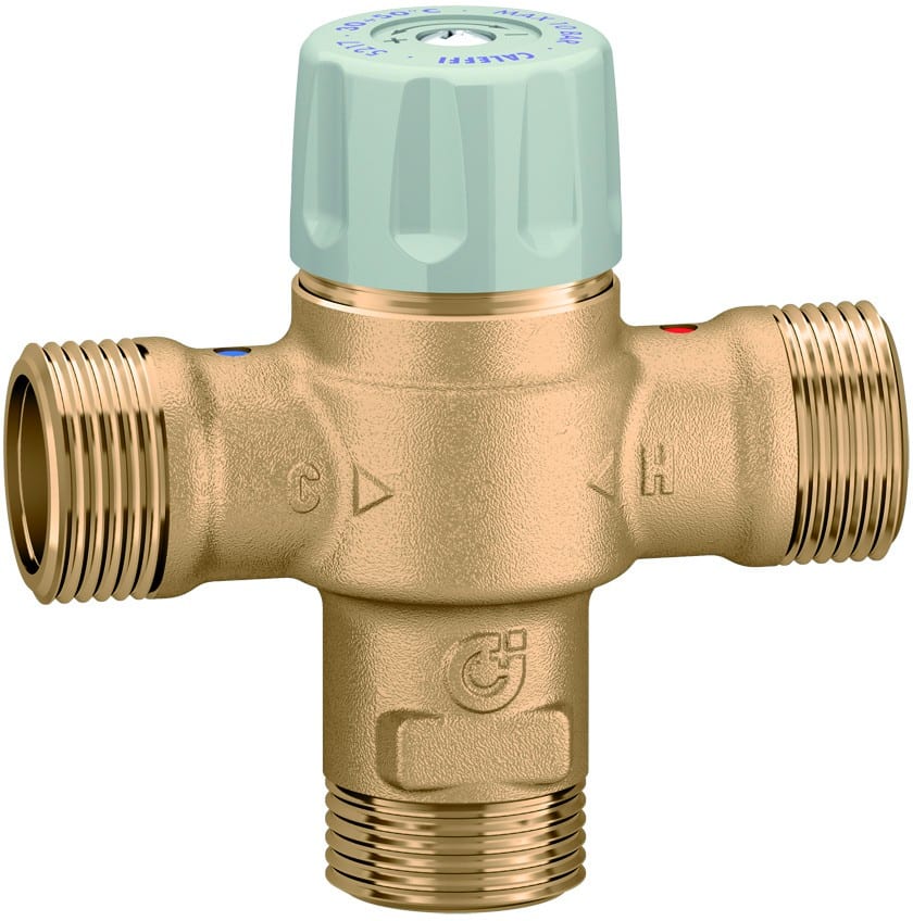 Thermador - MIXCAL - Mitigeur thermostatique laiton 3/4" fonction anti-brûlure.