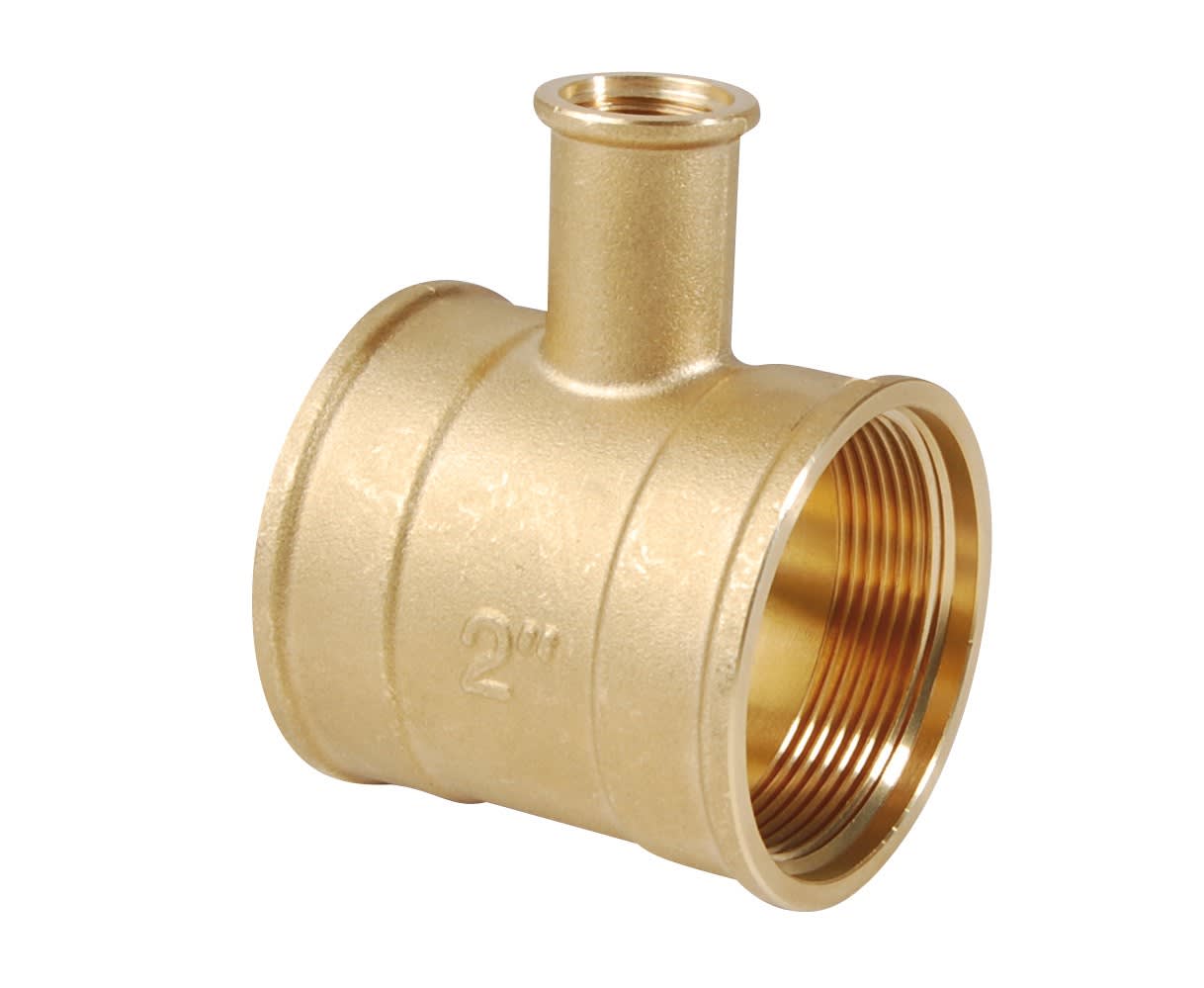 Thermador - Té porte-thermomètre 1''1/2FF 1/2"FLaiton pour plongeur 65 mm