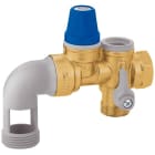 Thermador - Groupe de sécurité coudé siège inox chromé 3/4'' pour chauffe-eau jusqu'à 10 kW,