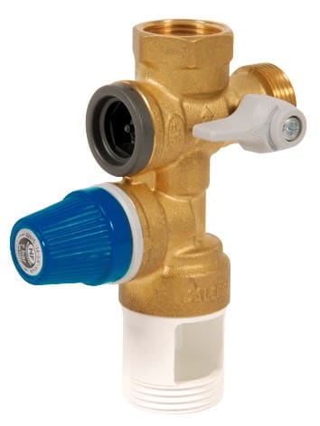Thermador - Groupe de sécurité vertical inox 3/4'' pour chauffe-eau jusqu'à 10 kW, agrée NF.