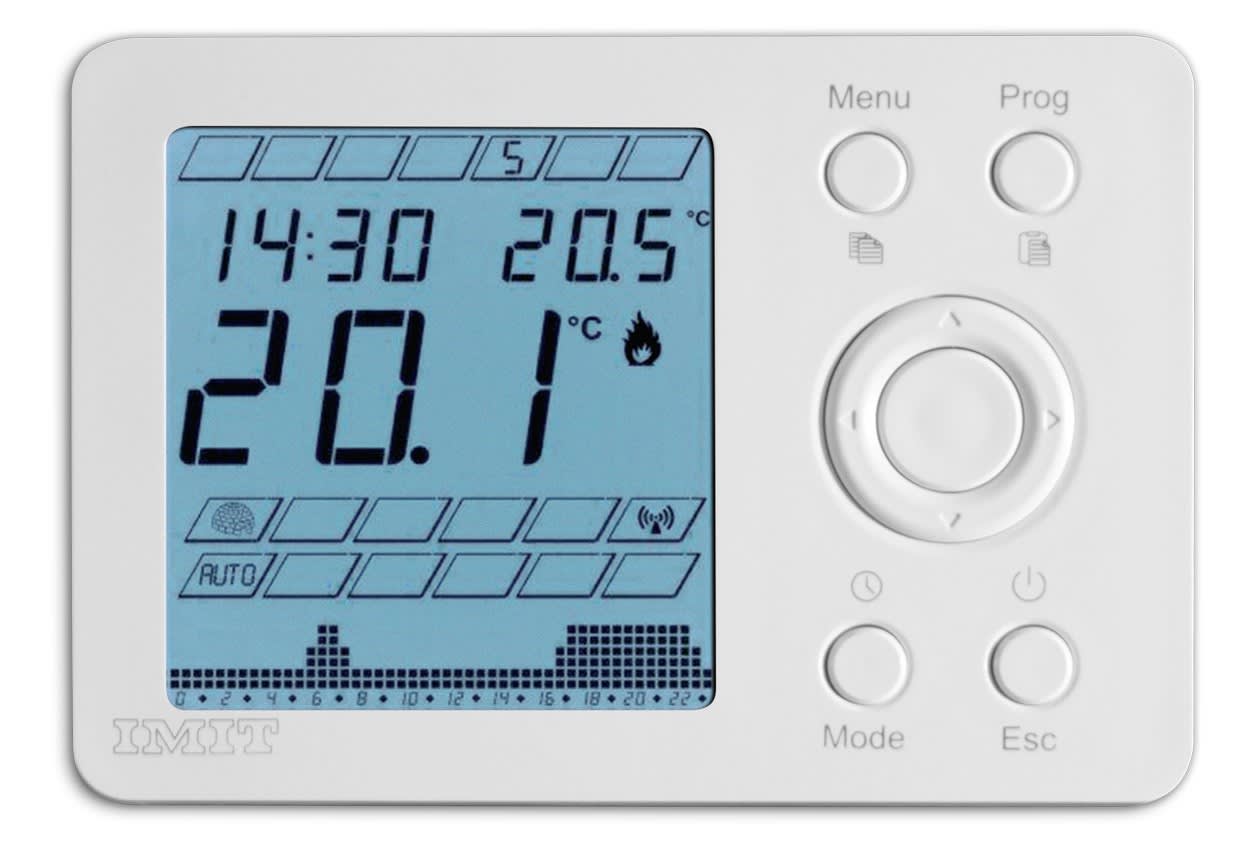 Thermador - Thermostat d'ambiance Hebdo à piles fil.Chauffage ou rafraichissement, filaire