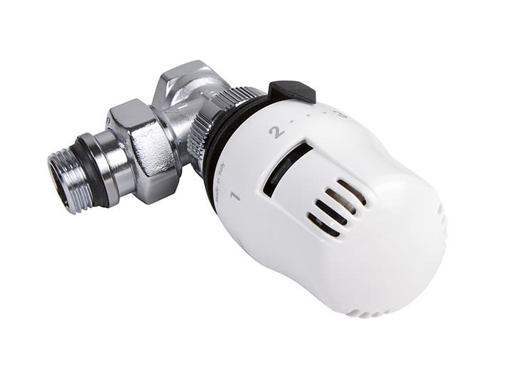 Thermador - Kit équerre deux pièces pour radiateur, robinet 1/2" avec tête thermostatique