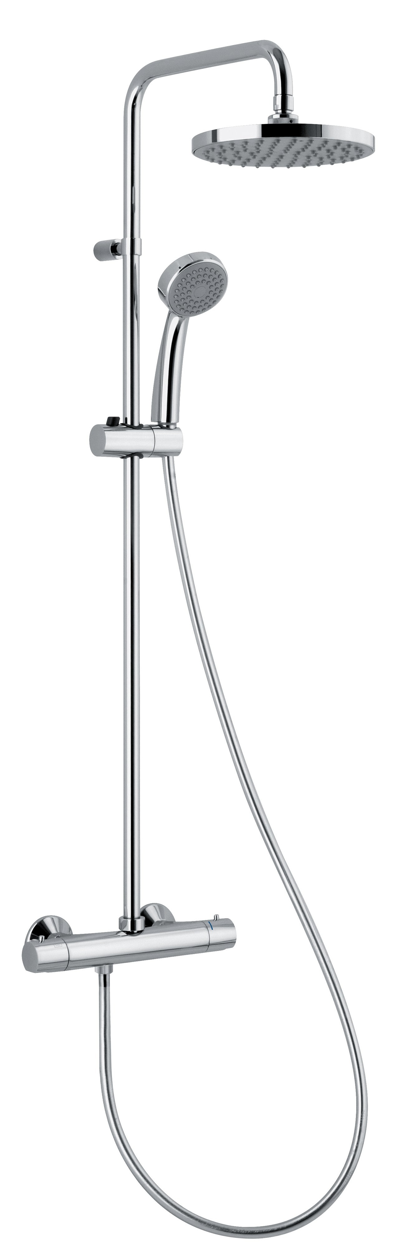 Thermador - Colonne de douche. Mitigeur thermostatique. Pomme de Douche 200mm ABS.
