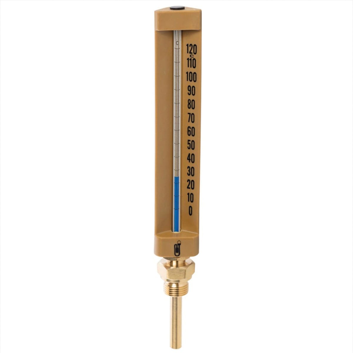 Thermador - Thermomètre Indus. Droit L.200 plongeur 63 composite en ABS plage -30/50°C