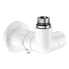 Thermador - Robinet thermostatisable double équerre droite blanc M23x1,5