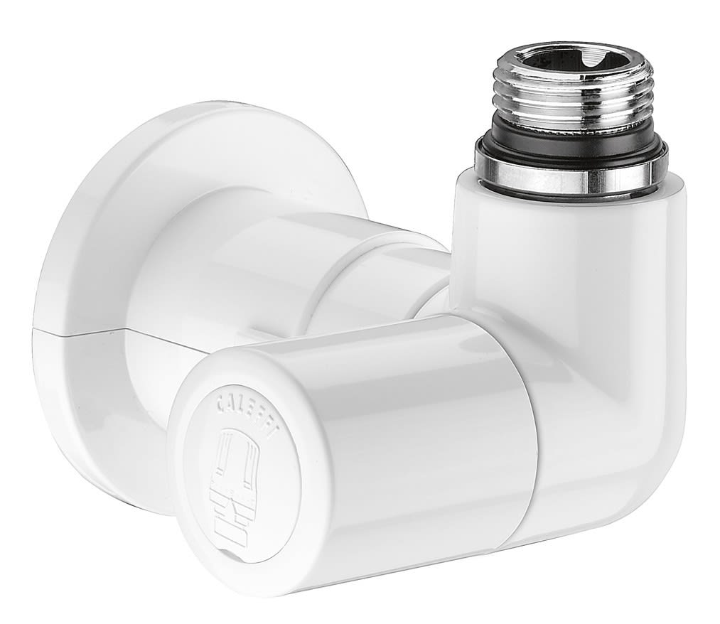 Thermador - Robinet thermostatisable double équerre gauche blanc M23x1,5