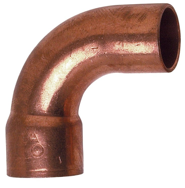 Thermador - Courbe 90° Grand Rayon Cu-MF Ø64à souder sur tube Cuivre