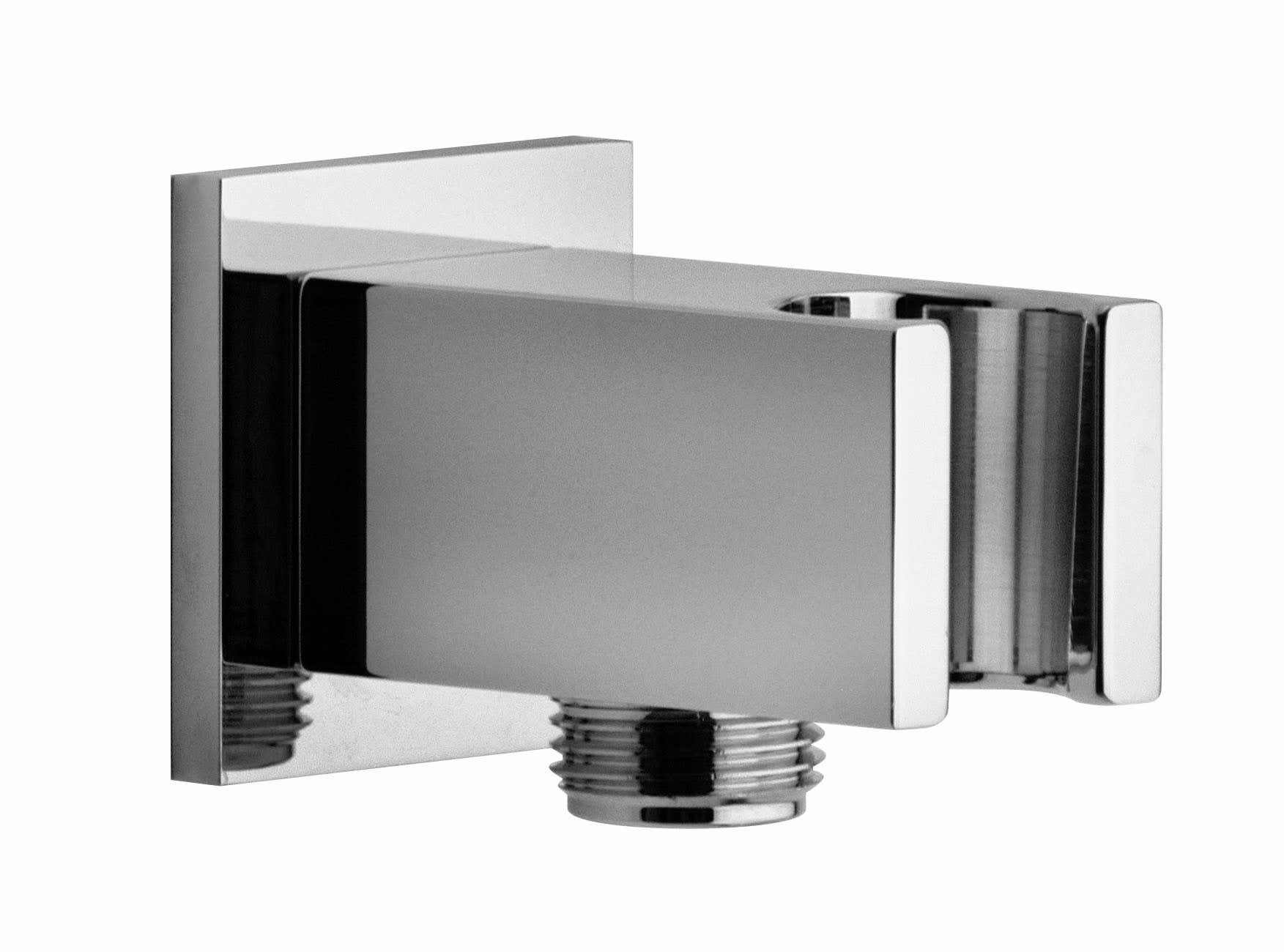 Thermador - Prise eau + support Mural base Carré. Chromé