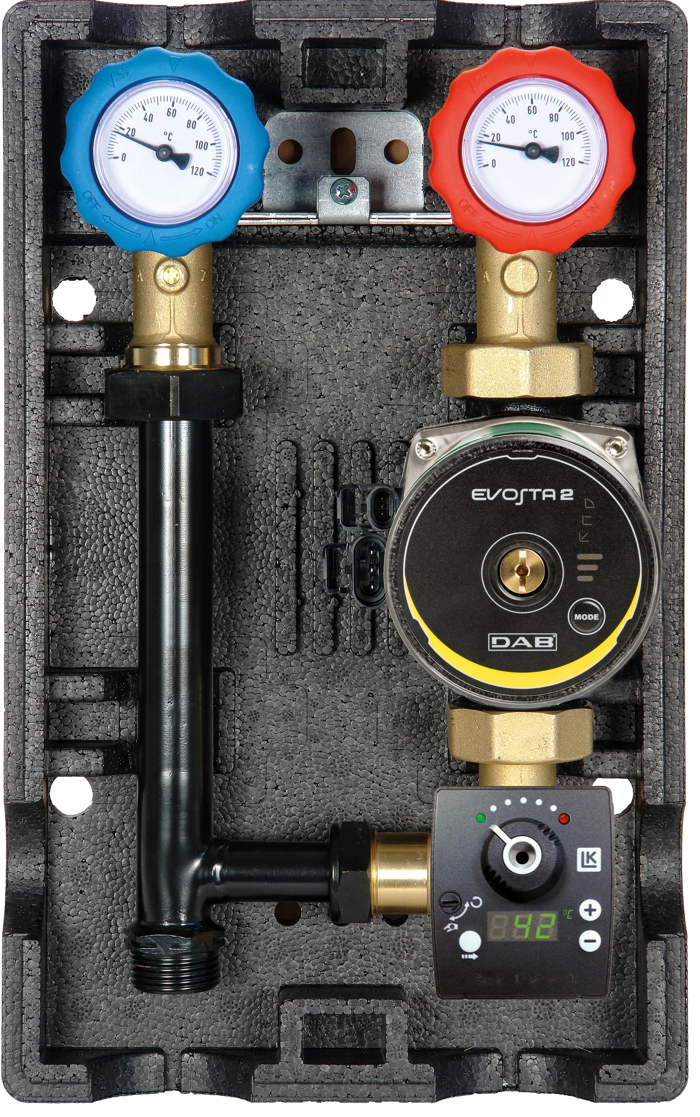 Thermador - Groupe mélange DN32 avec Circ.+ AUTOMIX régulation Textérieur et servomoteur