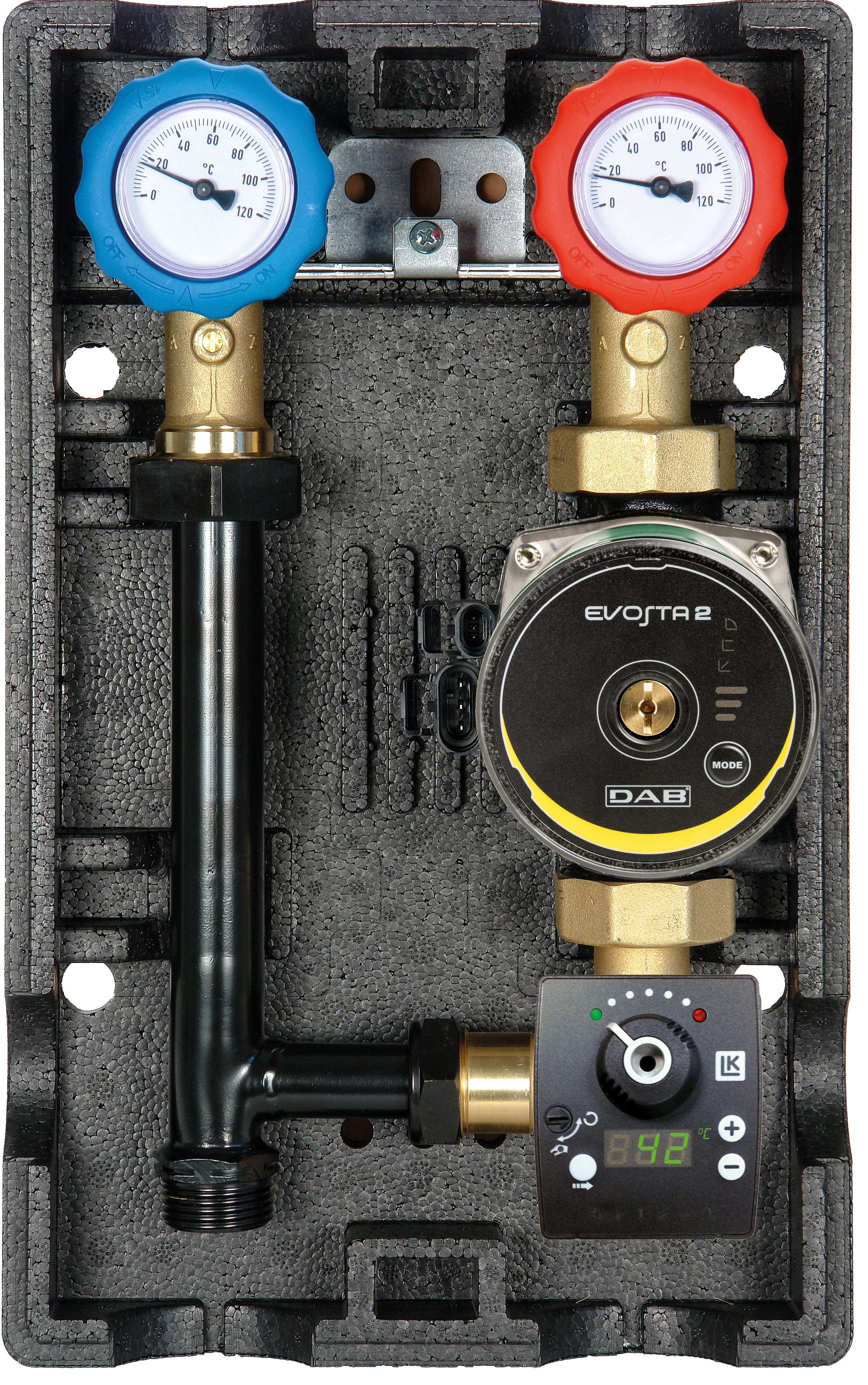 Thermador - Groupe mélange DN32 avec Circ.+ AUTOMIX régulation Textérieur et servomoteur