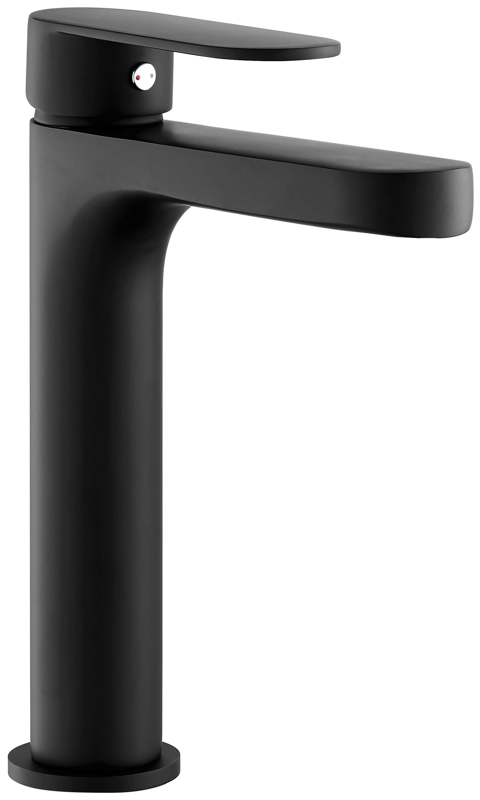 Thermador - Mitigeur haut pour lavabo WOSSA noir - vidage clic-clac ABS coupelle métal assor