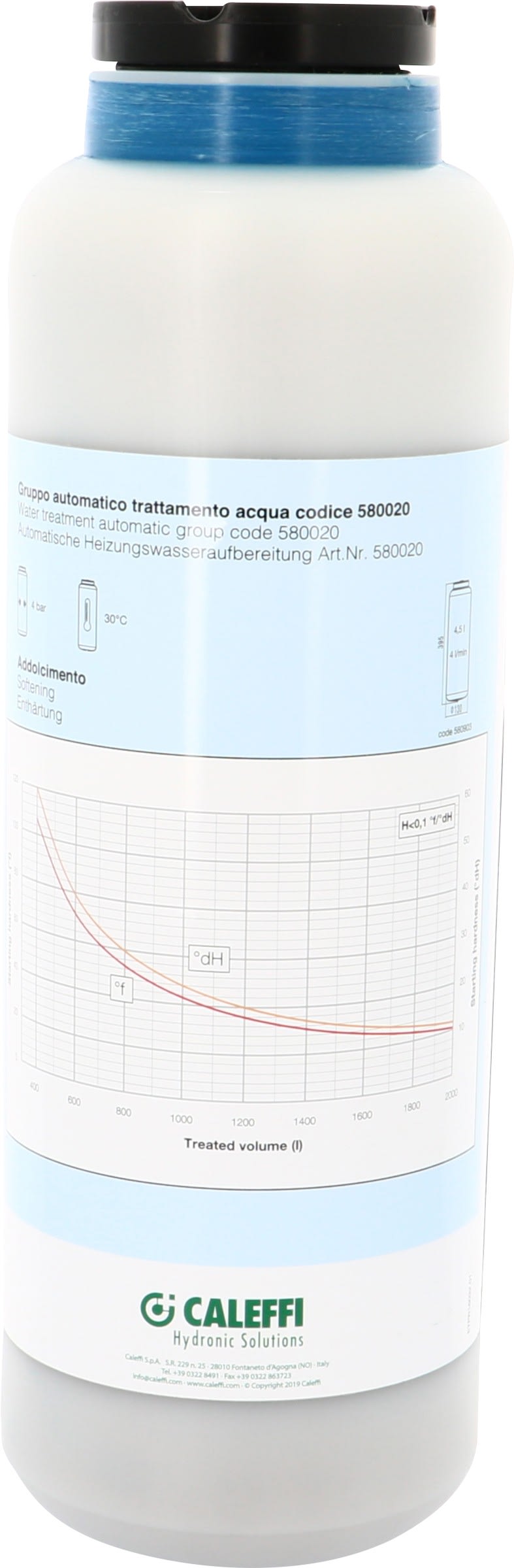 Thermador - Cartouche Adoucisseur 4,5L pour GTE20 Débit 4L/min
