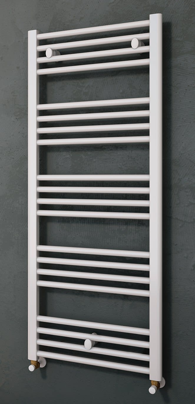 Thermador - MAHANA Droit Mixte 750X1775 Acier BlancSèche-Serviette 1027W + kit élec 1000W