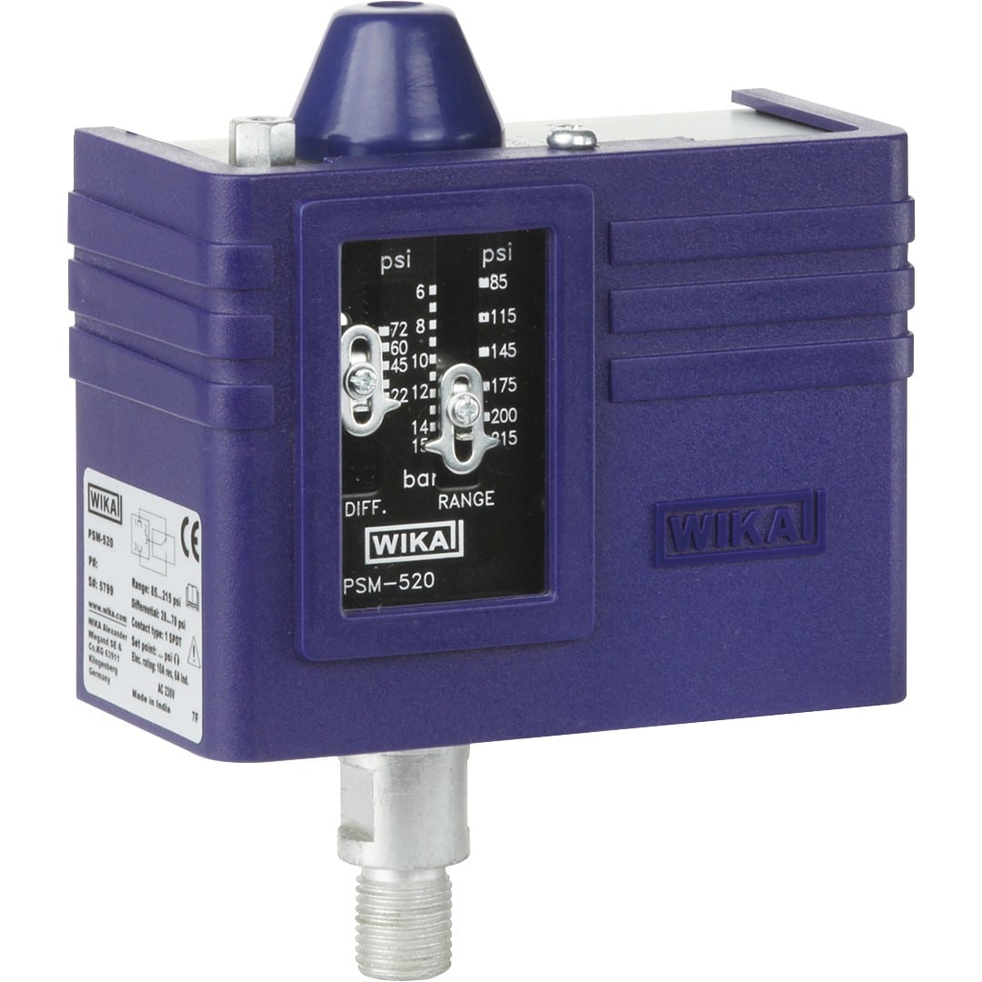 Thermador - pressostat mécanique -0,4 à 7 bar 1/4" M