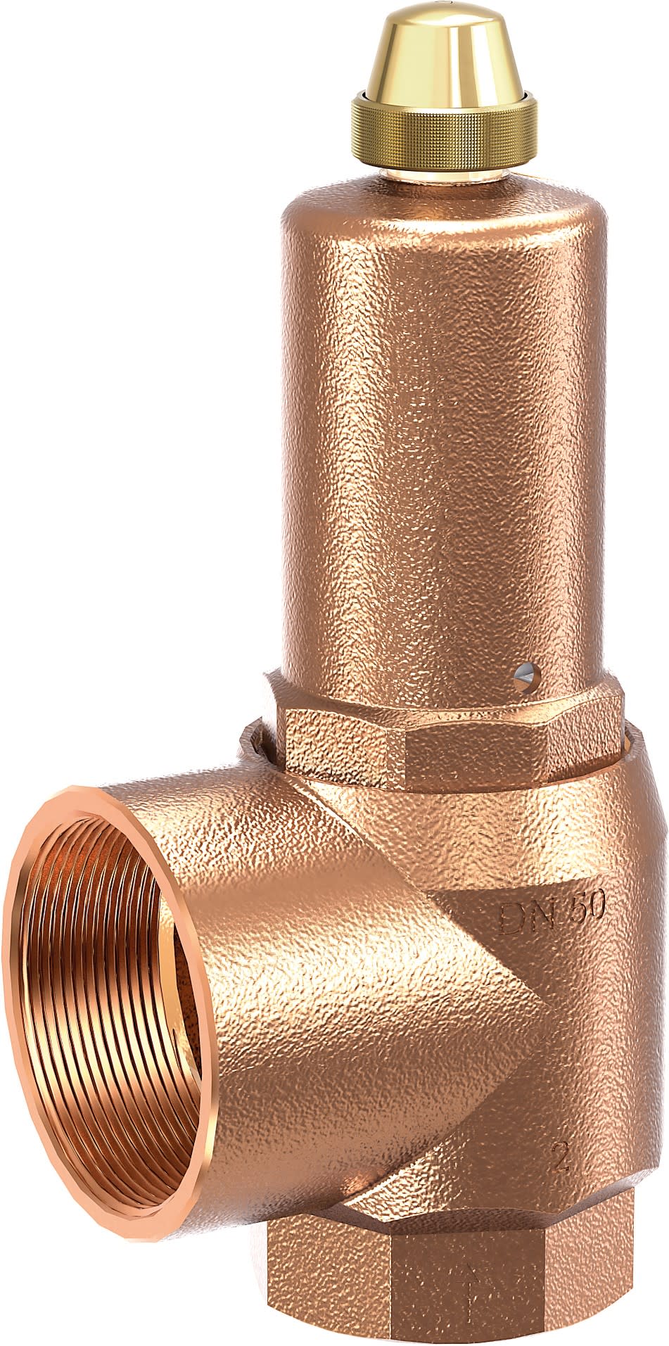 Thermador - Soupape Chaufferie  1/2" F 7baCorps Bronze Echappement augmenté