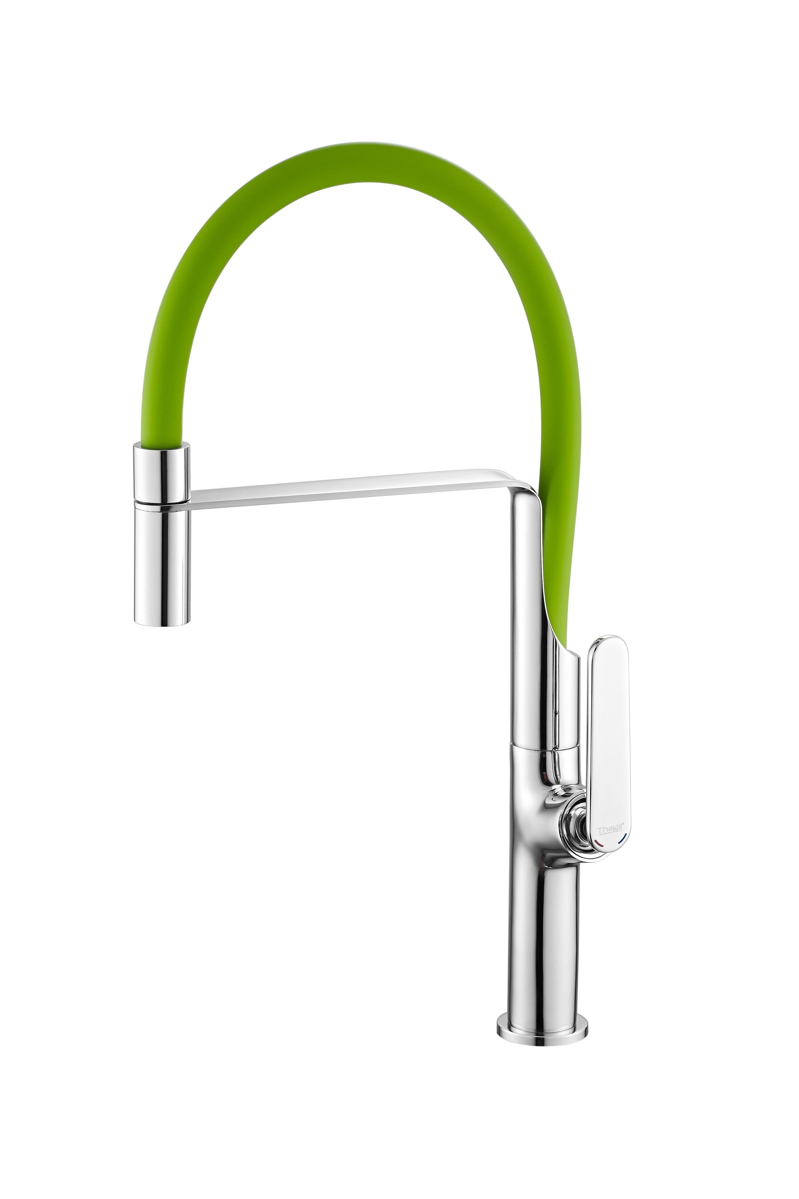 Thermador - Mitigeur avec bec flexible pour évier. Tubig chromé - vert