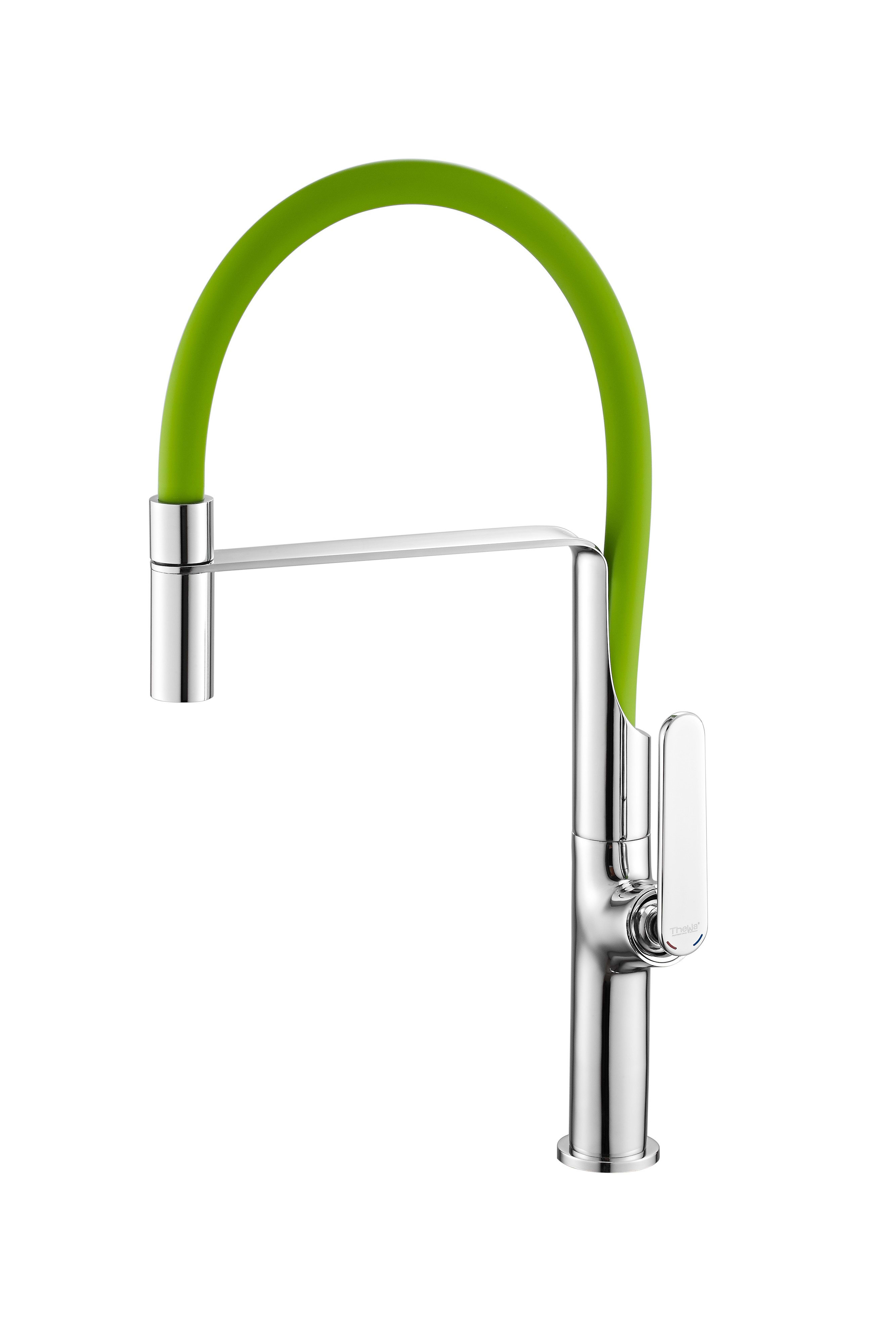 Thermador - Mitigeur avec Bec flexible pour évier. TUBIG chromé - vert