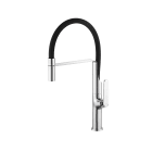 Thermador - Mitigeur avec Bec flexible pour évier. TUBIG chromé/noir