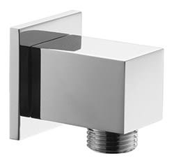 Thermador - Prise eau laiton noir mat base Carré Métal Entrée Sortie MM15-21