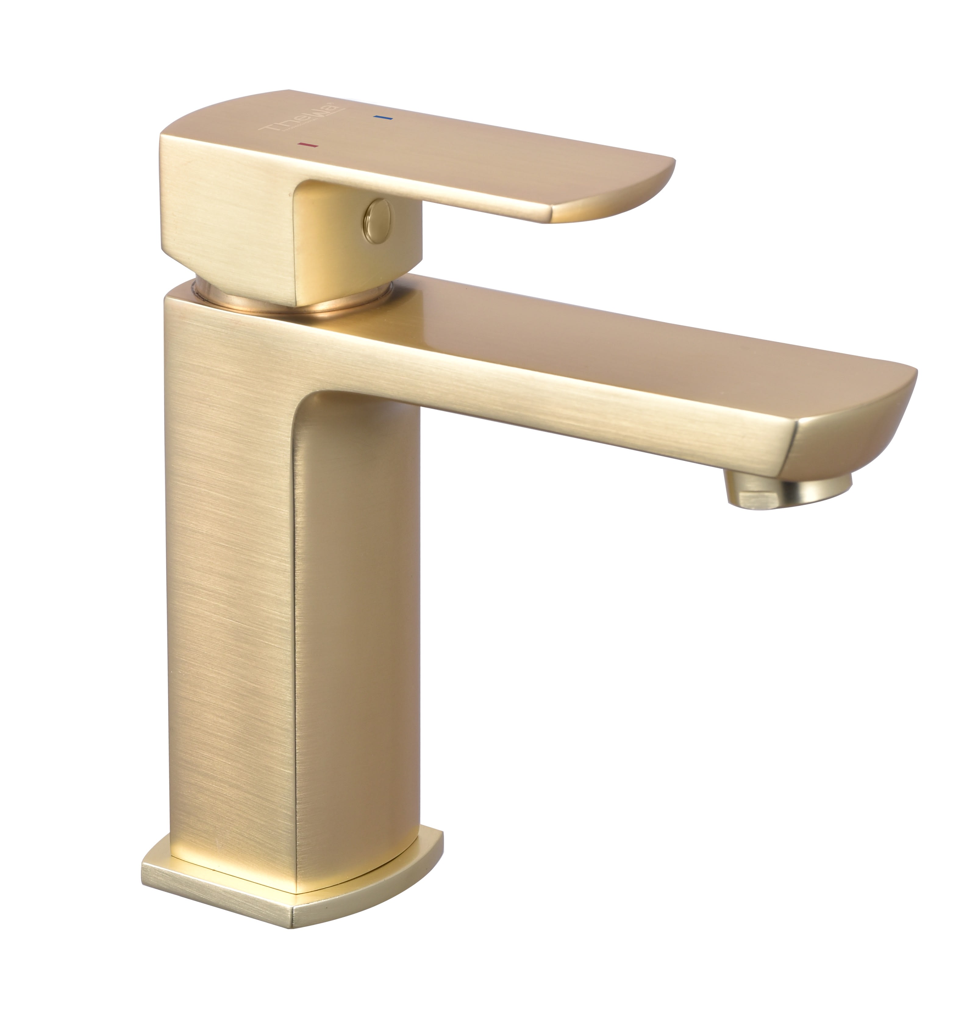 Thermador - Mitigeur pour lavabo Dour laiton brosse - vidage clic-clac laiton assorti