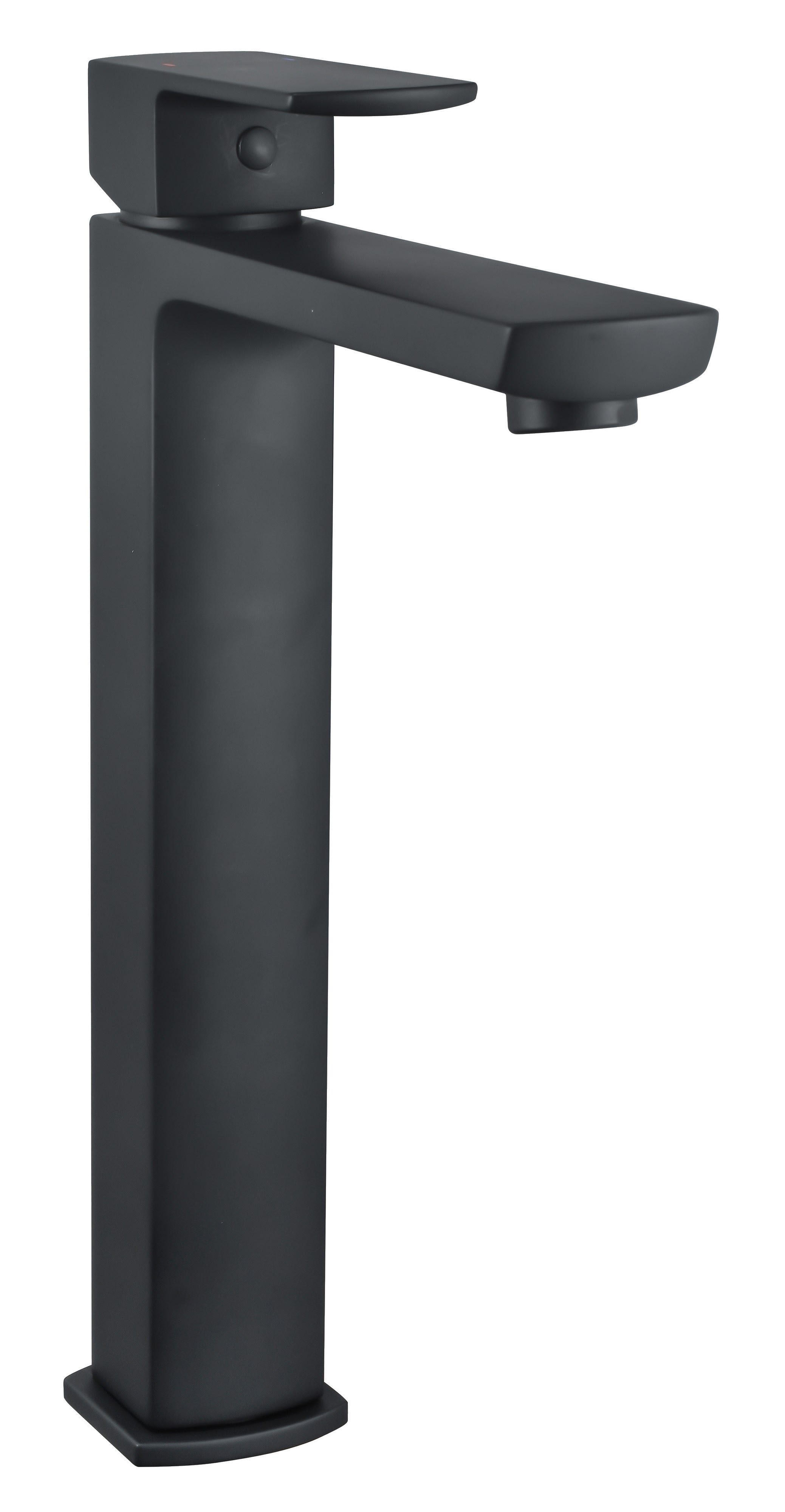 Thermador - Mitigeur haut pour lavabo Dour noir - vidage clic-clac laiton assorti